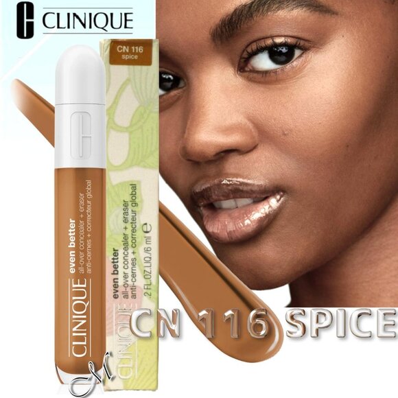 CLINIQUE EVEN BETTER ALL OVER CONCEALER + ERASER* ~ CN 116 SPICE 6ML NIB - Picture 1 of 15